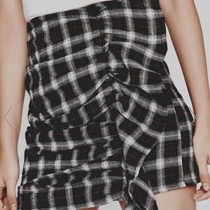 Black Ruffle mini skirt